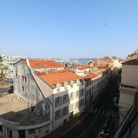 1 Bedroom Suquet, 6 Min From The Palais, Balcony & Port View 220 Appartement